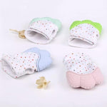 2 pack Nunuza self soothing silicone teething gloves/mittens.